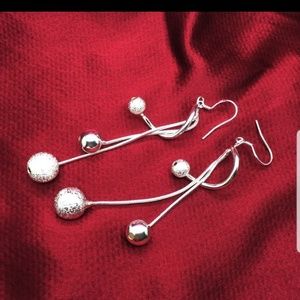 Sterling silver dangle earrings